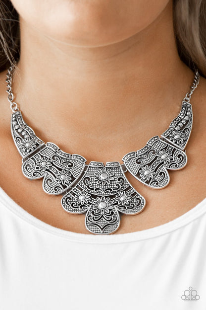 Mess With the Bull - silver - Paparazzi necklace