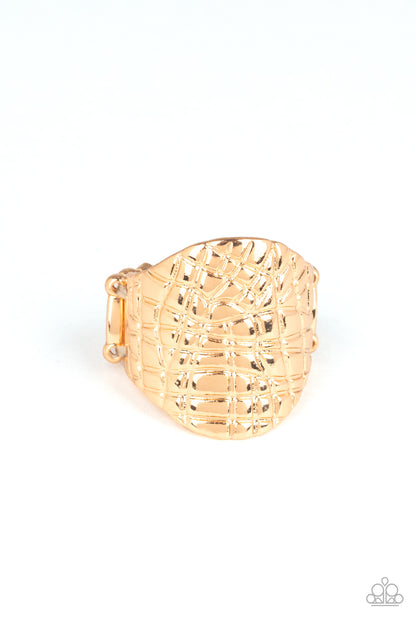 Metal Jungle - gold - Paparazzi ring