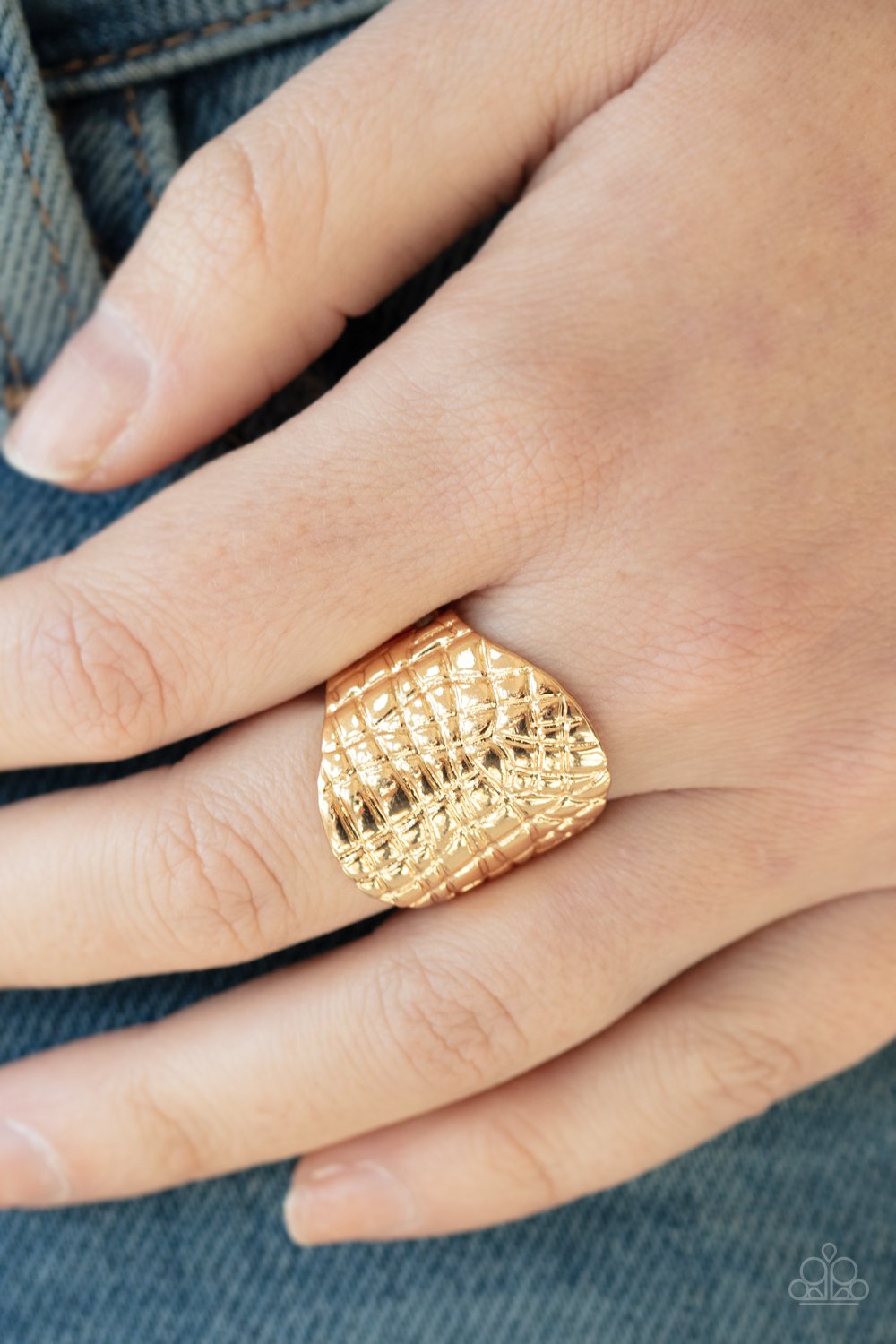 Metal Jungle-gold-Paparazzi ring