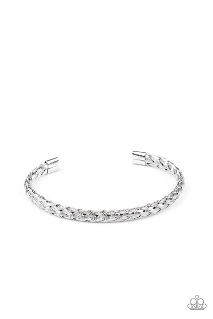 Metalhead Medley - silver - Paparazzi mens bracelet