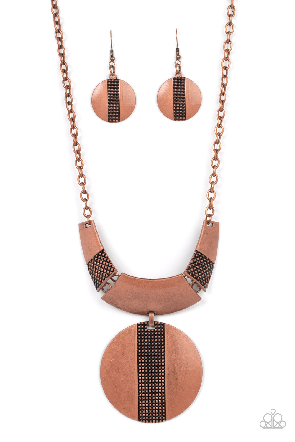 Metallic Enchantress - copper - Paparazzi necklace