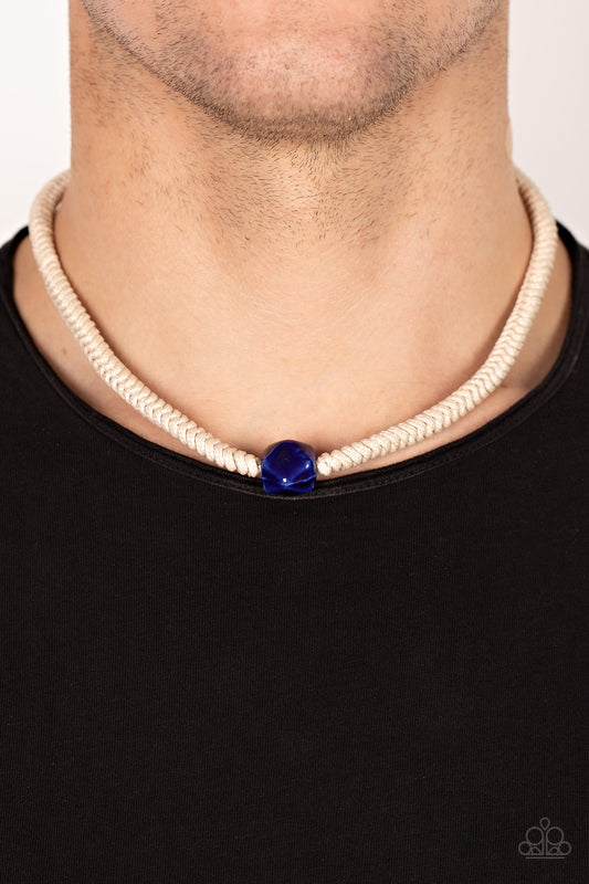 Metamorphic Marvel - blue - Paparazzi MENS necklace