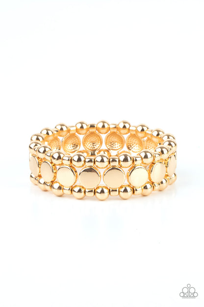 Metro Magnetism - gold - Paparazzi bracelet