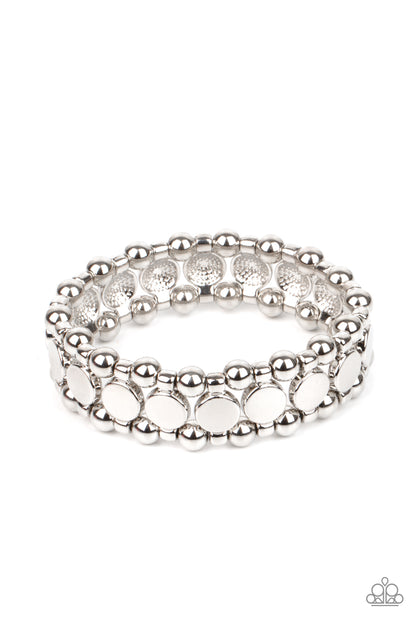 Metro Magnetism - silver - Paparazzi bracelet – JewelryBlingThing