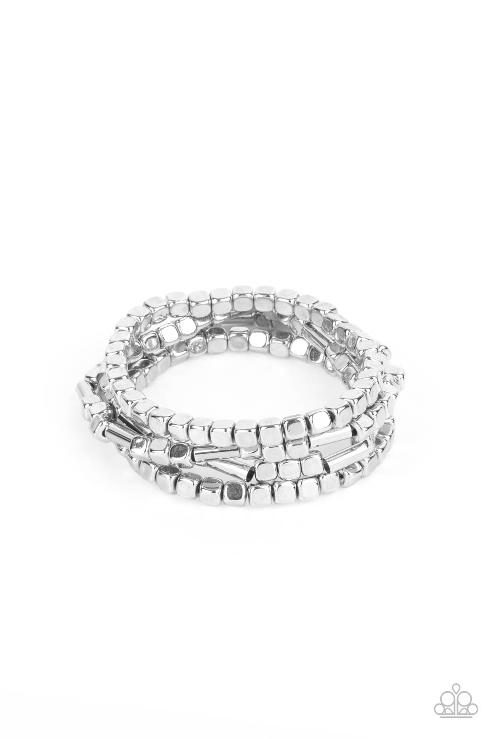 Metro Materials - silver - Paparazzi bracelet