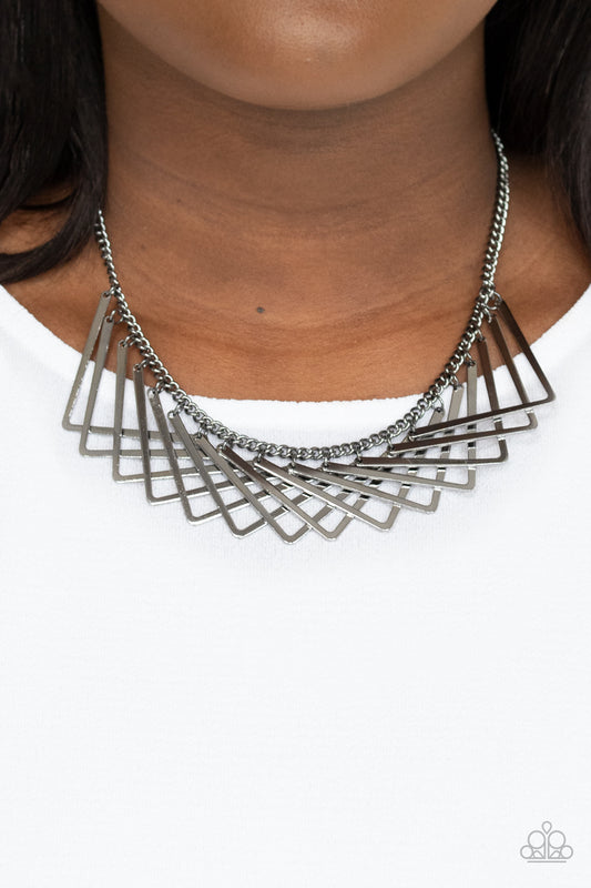 Metro Mirage - black - Paparazzi necklace