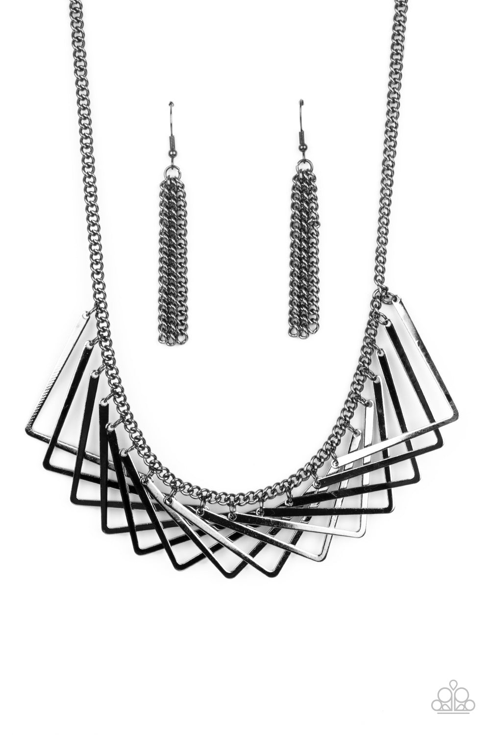 Metro Mirage - black - Paparazzi necklace