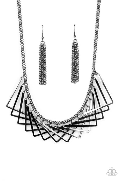 Metro Mirage - black - Paparazzi necklace