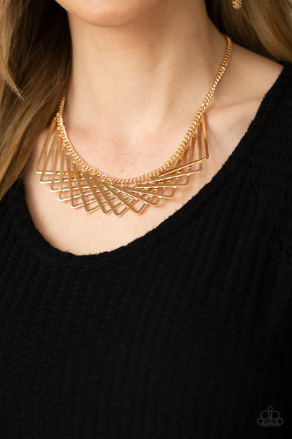 Metro Mirage - gold - Paparazzi necklace