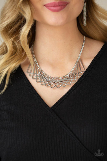 Metro Mirage - silver - Paparazzi necklace