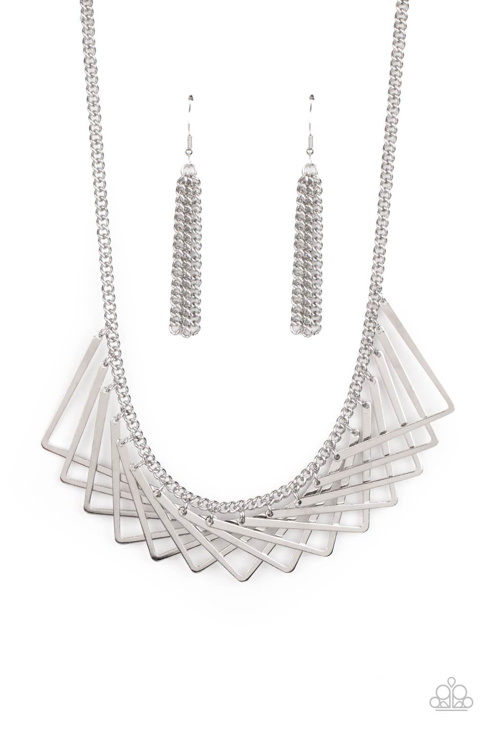 Metro Mirage - silver - Paparazzi necklace