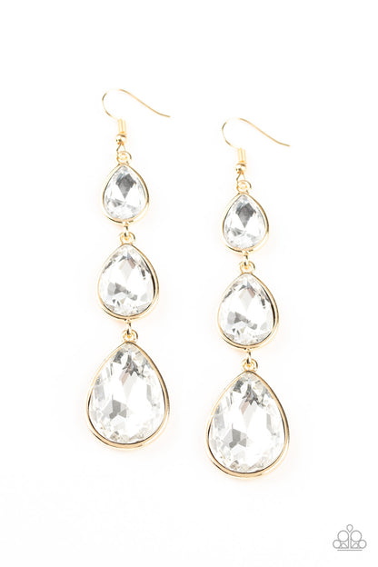 Metro Momentum - gold - Paparazzi earrings