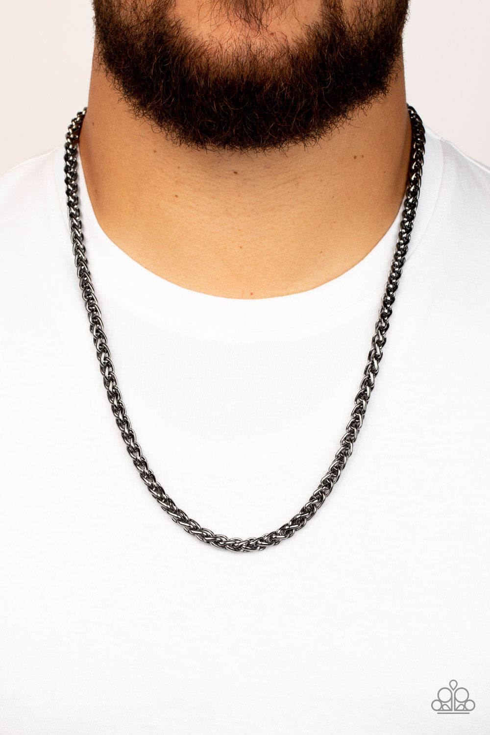 Metro Monopoly - black - Paparazzi MENS necklace