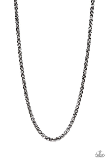 Metro Monopoly - black - Paparazzi MENS necklace