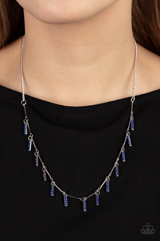 Metro Muse - blue - Paparazzi necklace