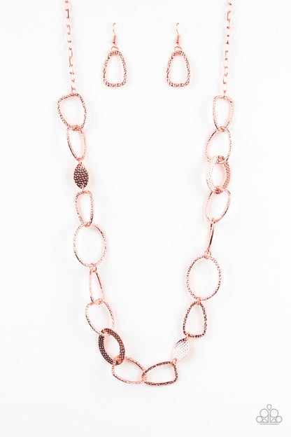 Metro Nouveau - copper - Paparazzi necklace