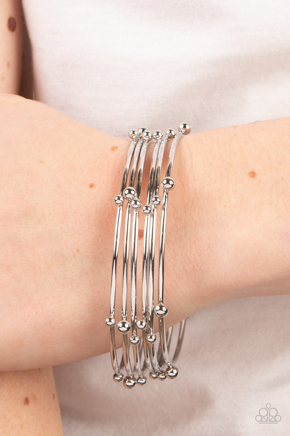 Metro Satellite - silver - Paparazzi bracelet