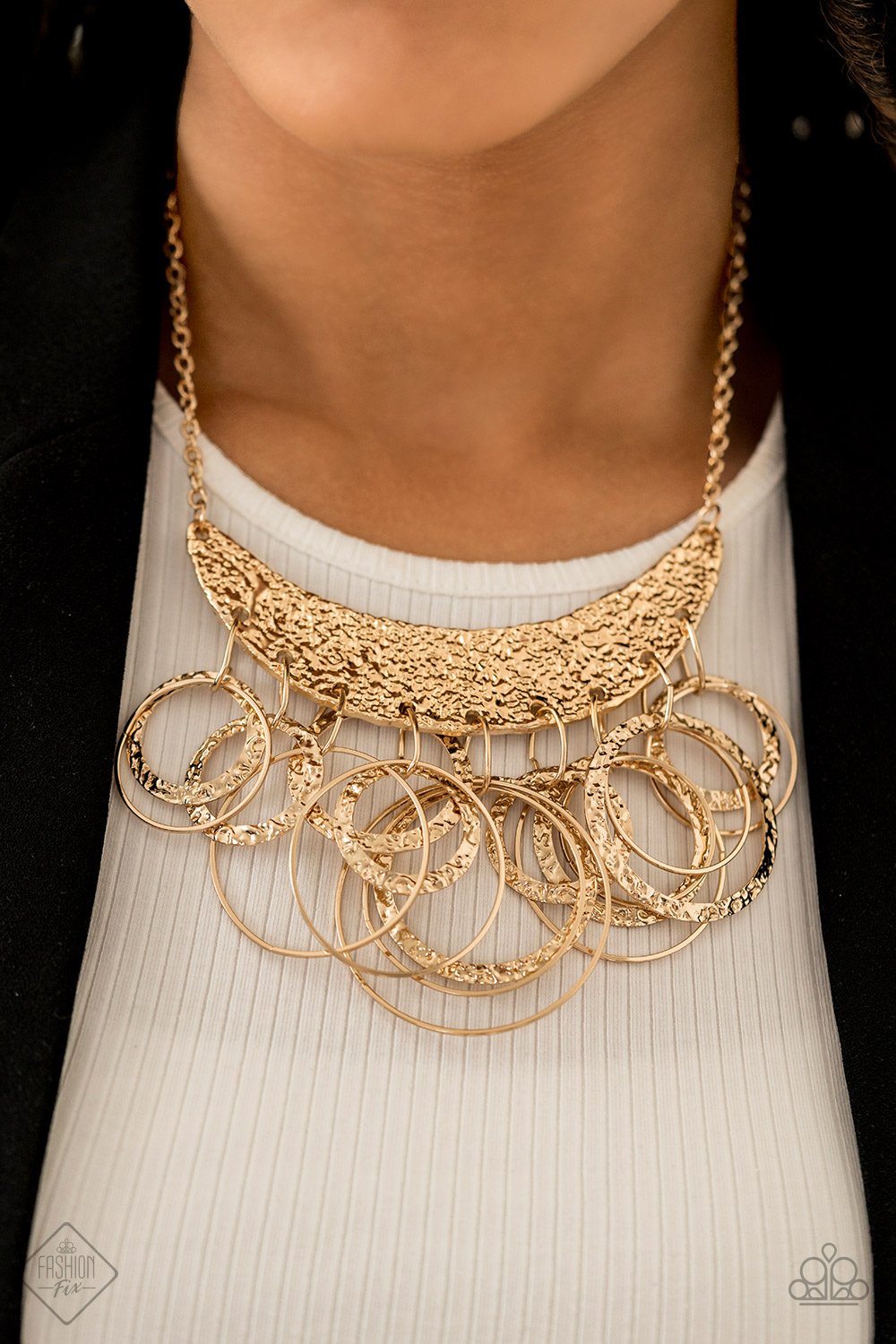 Metro Eclipse-gold-Paparazzi necklace