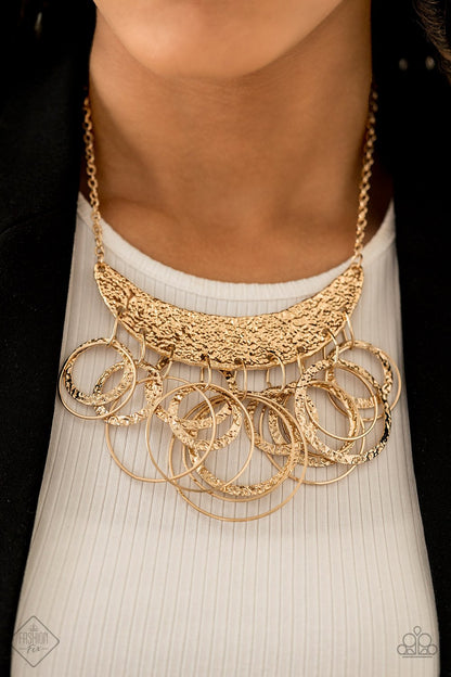 Metro Eclipse-gold-Paparazzi necklace