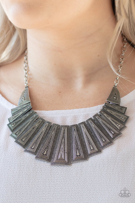 Metro Mane-silver-Paparazzi necklace