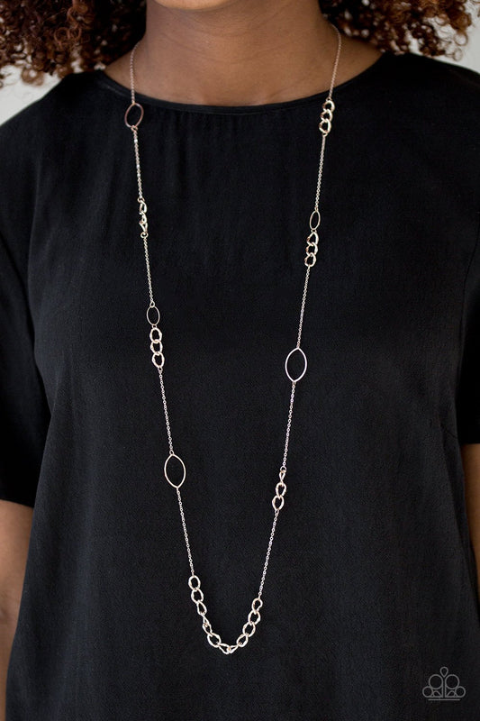 Metro Minimalist-rose gold-Paparazzi necklace