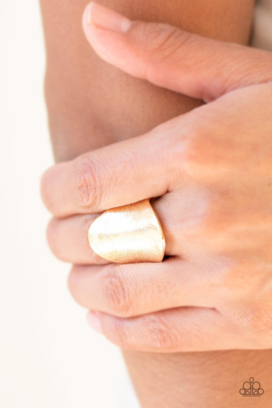 Metro Mirror-gold-Paparazzi ring