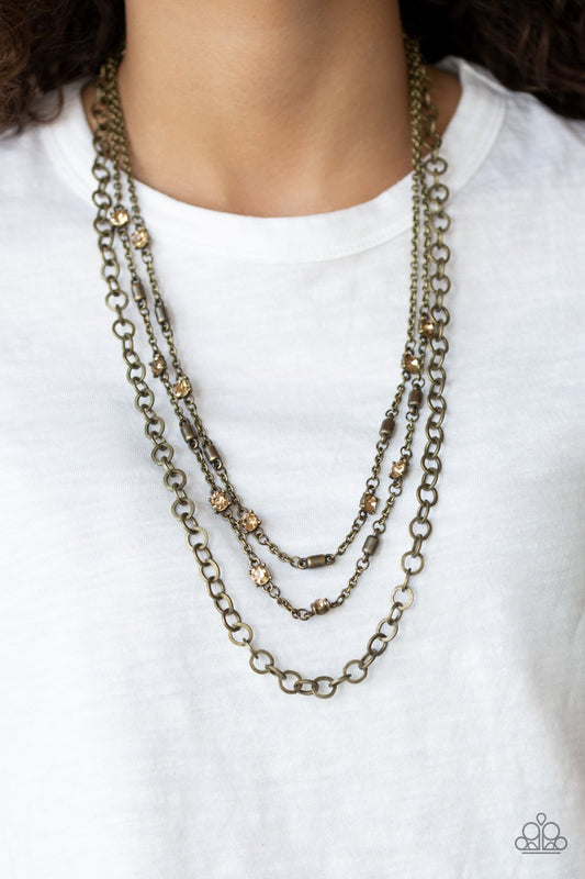 Metro Mixer-brass-Paparazzi necklace
