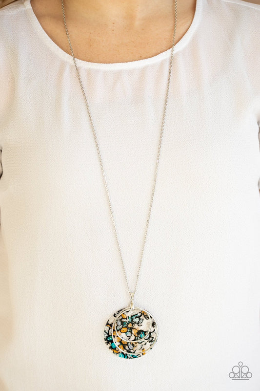 Metro Mosaic-blue-Paparazzi necklace