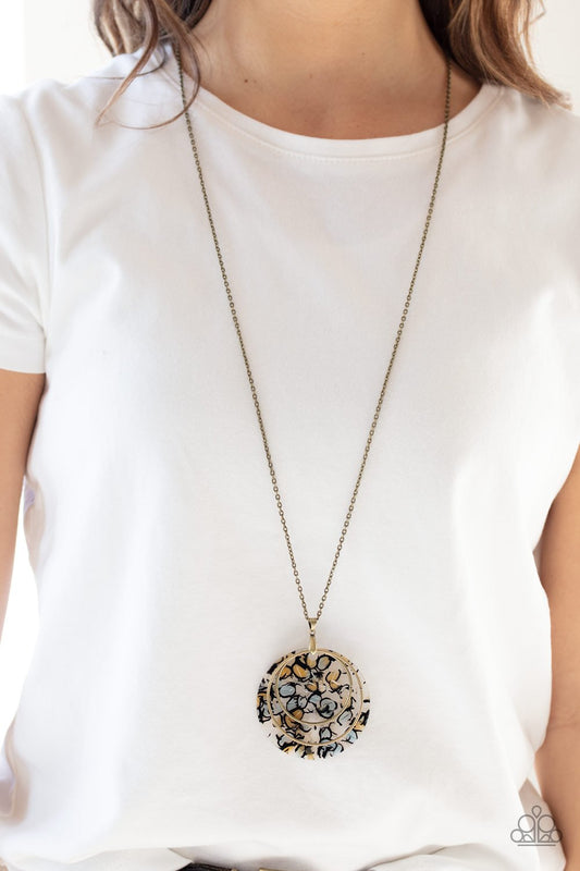 Metro Mosaic-brass-Paparazzi necklace