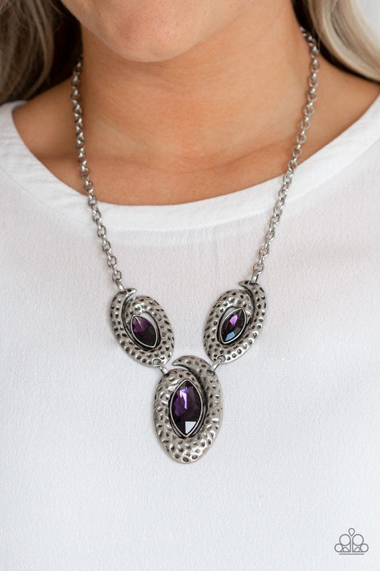 Metro Mystique-purple-Paparazzi necklace