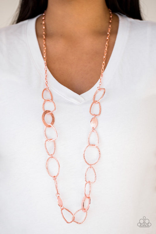 Metro Nouveau-copper-Paparazzi necklace