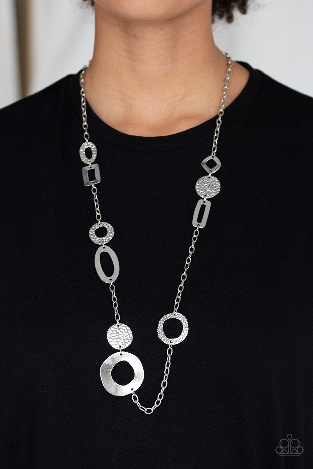 Metro Scene-silver-Paparazzi necklace