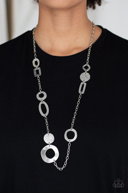 Metro Scene-silver-Paparazzi necklace