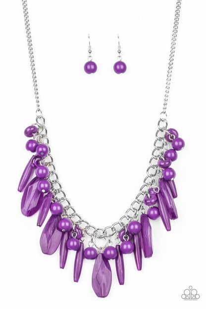 Miami Martinis - purple - Paparazzi necklace