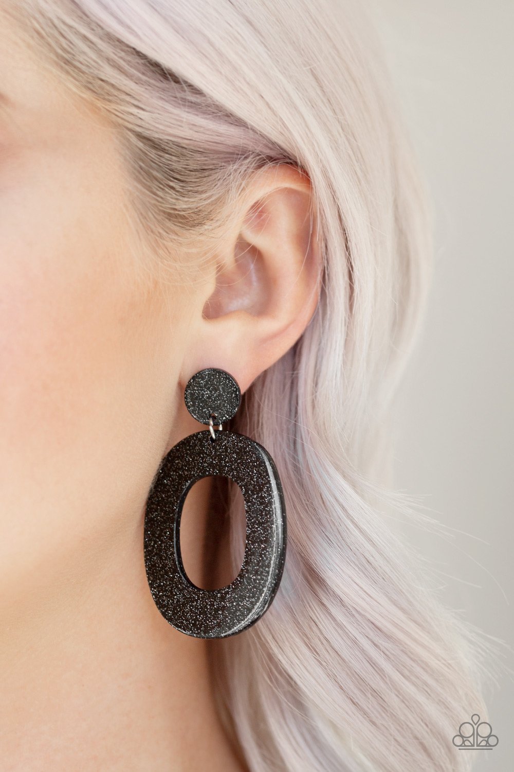 Miami Boulevard - black - Paparazzi earrings