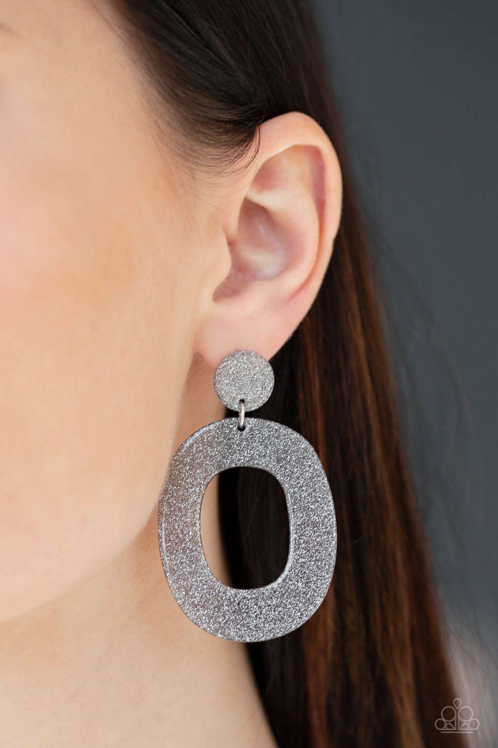 Miami Boulevard - silver - Paparazzi earrings