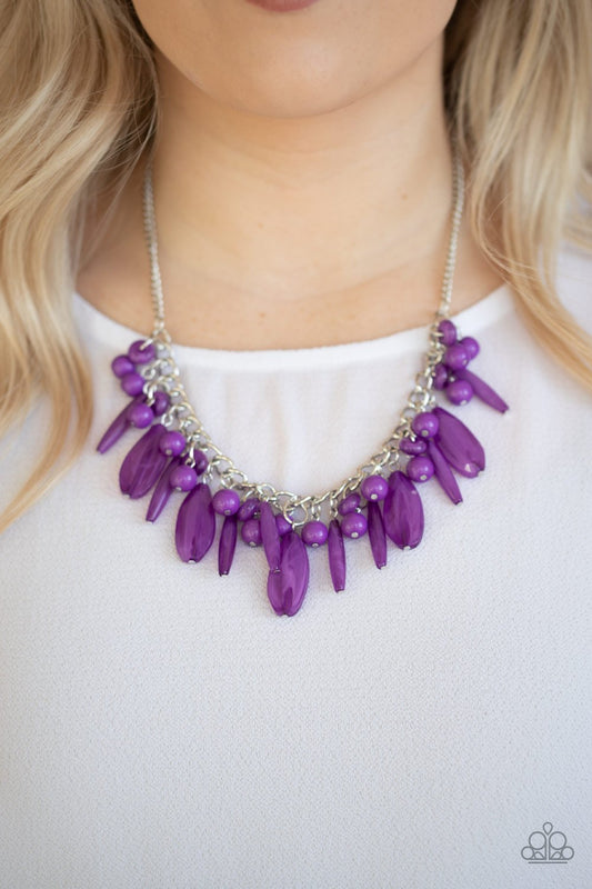 Miami Martinis-purple-Paparazzi necklace