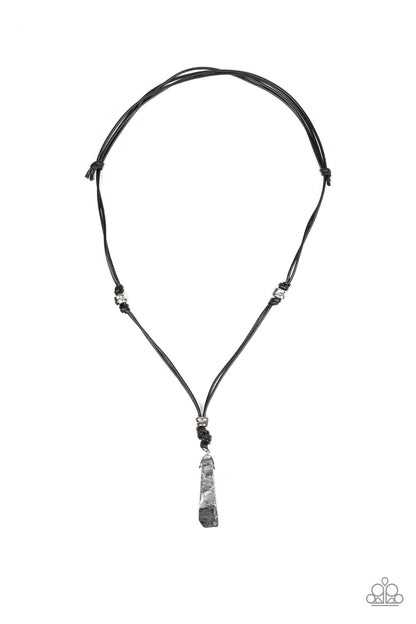 Midnight Meteorite - black - Paparazzi mens necklace