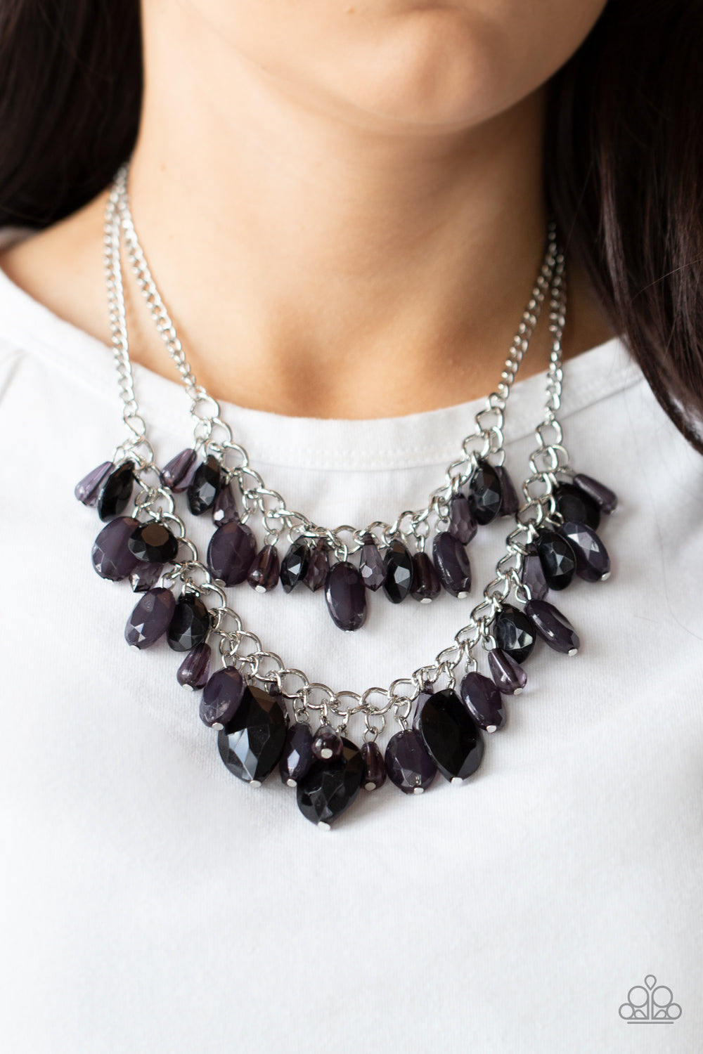 Midsummer Mixer - black - Paparazzi necklace