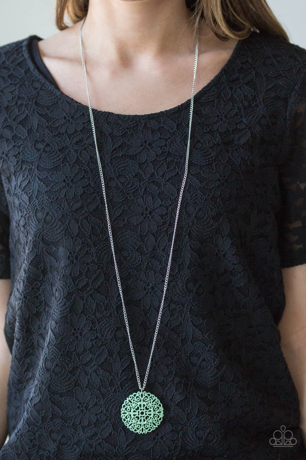 Midsummer Musical - green - Paparazzi necklace