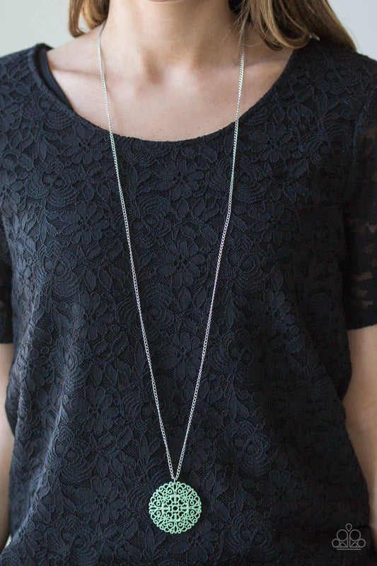 Midsummer Musical - green - Paparazzi necklace