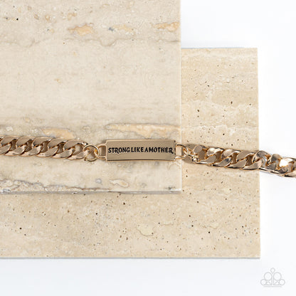 Mighty Matriarch - gold - Paparazzi bracelet