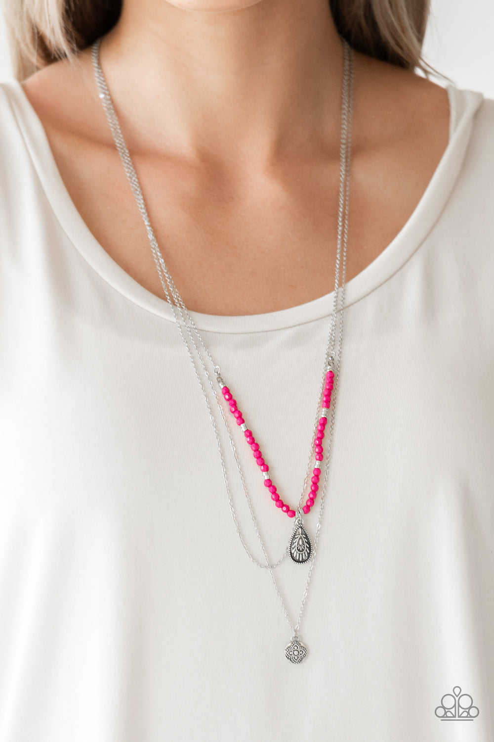 Mild Wild - pink - Paparazzi necklace