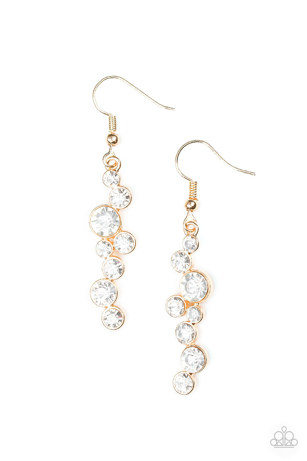 Milky Way Magnificence - gold - Paparazzi earrings