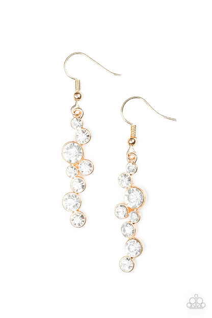 Milky Way Magnificence - gold - Paparazzi earrings