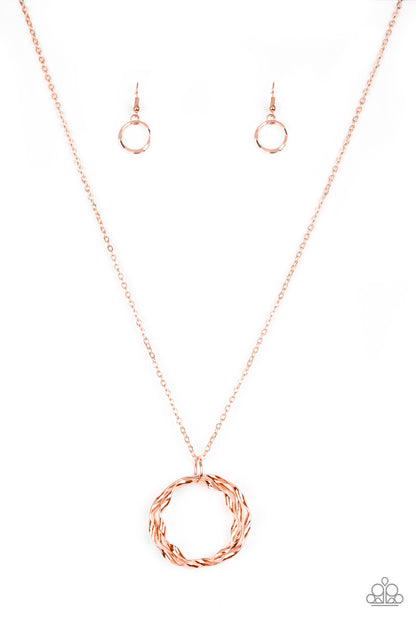 Millennial Minimalist - copper - Paparazzi necklace