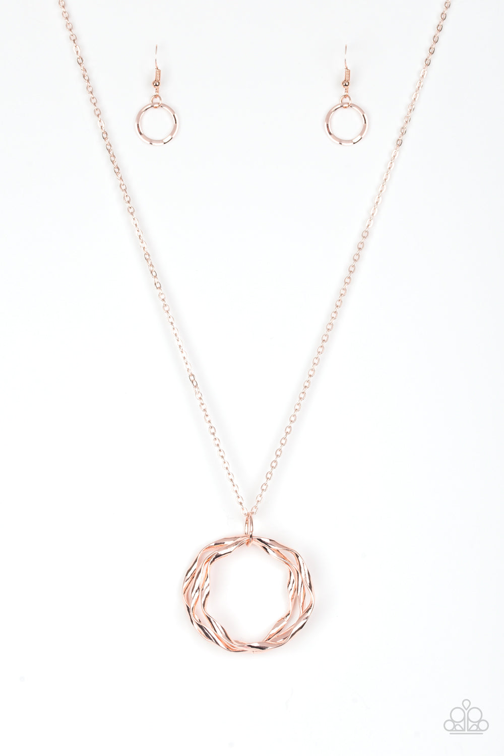 Millennial Minimalist - rose gold - Paparazzi necklace