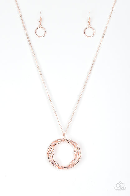 Millennial Minimalist - rose gold - Paparazzi necklace