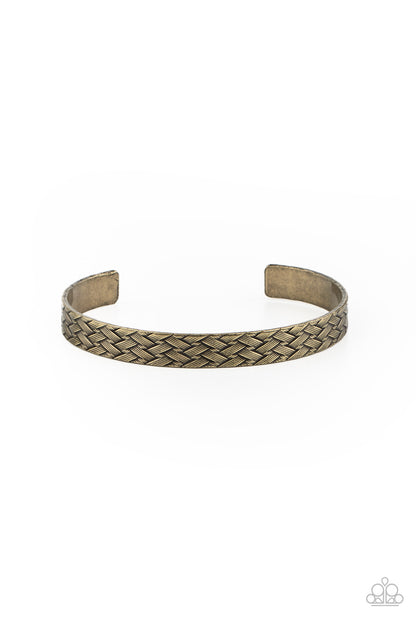 Mind Games - brass - Paparazzi mens bracelet