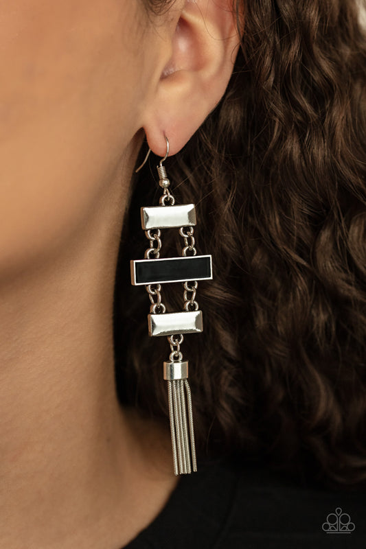 Mind, Body, and SEOUL - black - Paparazzi earrings